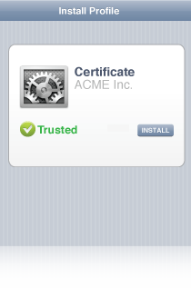 Certified iOS Screen